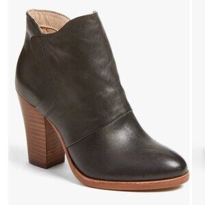 Halogen Brynn Black Leather Booties